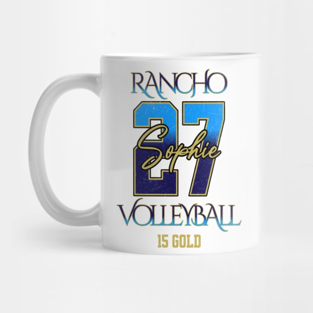 Sophie #27 Rancho VB (15 Gold) - White by Rancho Family Merch